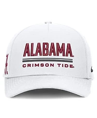 Nike Men's White Alabama Crimson Tide 2026 Sideline Dri-fit Rise Adjustable Hat