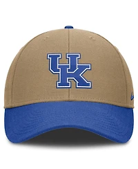 Men's and Women's Nike Beige/Royal Kentucky Wildcats Primetime Rise Dri-fit Adjustable Hat