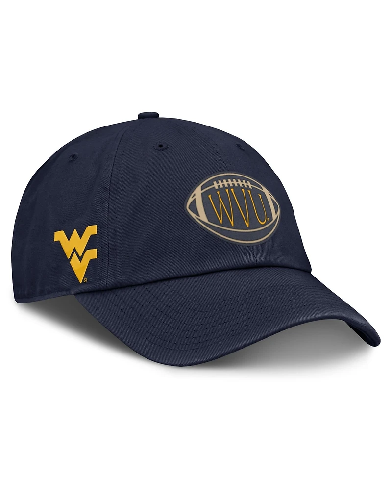 Nike Men's and Women's Navy West Virginia Mountaineers Campus Prep Football Club Adjustable Hat