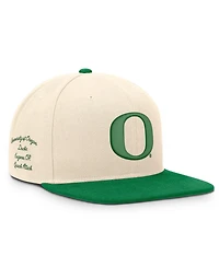 Nike Men's and Women's Natural/Green Oregon Ducks Campus Prep Snapback Hat