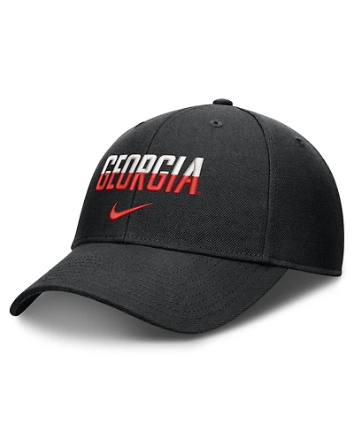 Men's and Women's Nike Black Georgia Bulldogs 2026 On-Field Gameday Rise Adjustable Hat