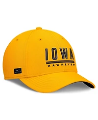 Nike Men's Gold Iowa Hawkeyes Game Day Rise Swooshflex Hat