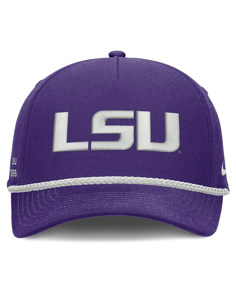Nike Men's and Women's Lsu Tigers Rope Rise Adjustable Hat
