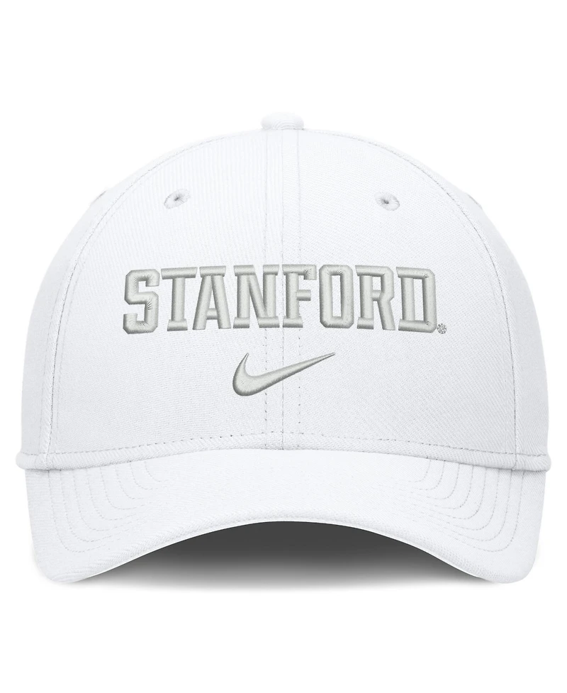 Men's Nike White Stanford Cardinal Rise On-Field SwooshFlex Dri-fit Flex Hat