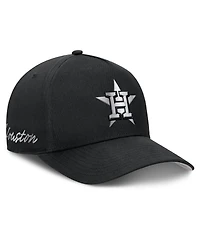 Men's Nike Black Houston Astros Rise Dri-fit A-Frame Adjustable Hat