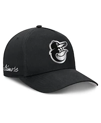 Men's Nike Black Baltimore Orioles Rise Dri-fit A-Frame Adjustable Hat