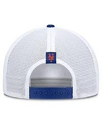 Men's Nike Khaki/Royal New York Mets Rise A-Frame Trucker Adjustable Hat