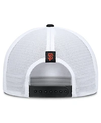 Men's Nike Khaki/Black San Francisco Giants Rise A-Frame Trucker Adjustable Hat