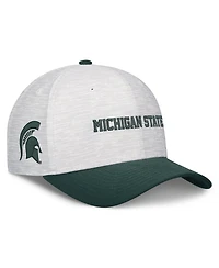 Nike Men's and Women's White/Green Michigan State Spartans Primetime Rise Adjustable Hat