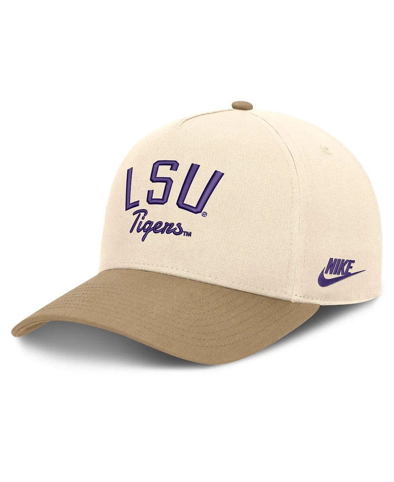 Nike Men's and Women's Natural/Beige Lsu Tigers Legacy Rise Adjustable Hat