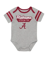 Baby Boys and Girls Outerstuff Crimson Alabama Tide Star Player Three-Piece Bodysuit Set