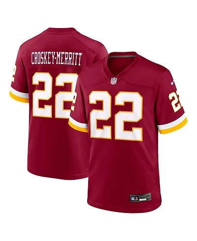 Nike Men's Jacory Croskey-Merritt Burgundy Washington Commanders Game Jersey