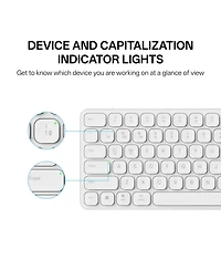 Lofree Wireless Silent-Click Adjustable Dpi Keyboard and Mouse Combo, Compatible with Windows, Mac, Linux, Chrome