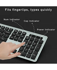 Lofree Wireless Silent Full-Size Keyboard and Mouse Set for Windows