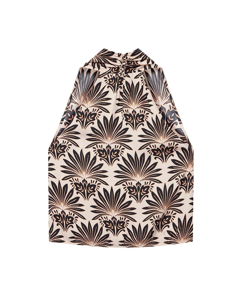 Mint Velvet Women's Sunset Palm Halter Top