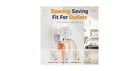 Tessan Wall Outlet Extender with 2 Usb C, 1875W for Home, Office and Travel
