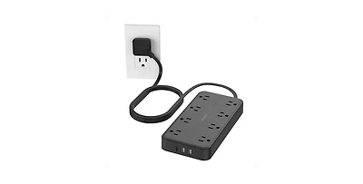 Tessan Power Strip with Usb Charging with 6FT, 8 Outlets, 1 Usb C for Home, Office and Travel