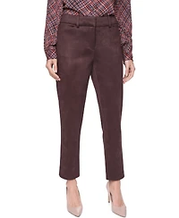 Tommy Hilfiger Women's Mid-Rise Straight Faux Suede Pants