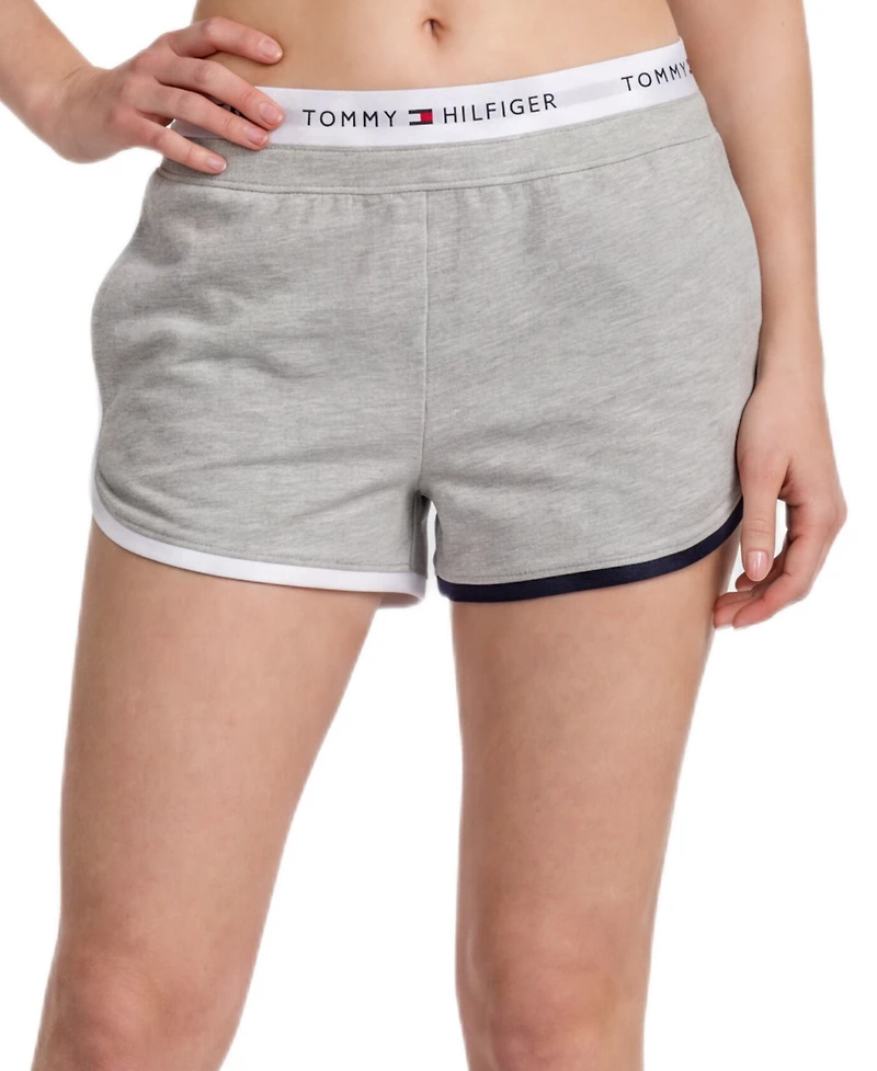 Tommy Hilfiger Women's Mid-Rise French Terry Boxer Shorts, 3" Inseam