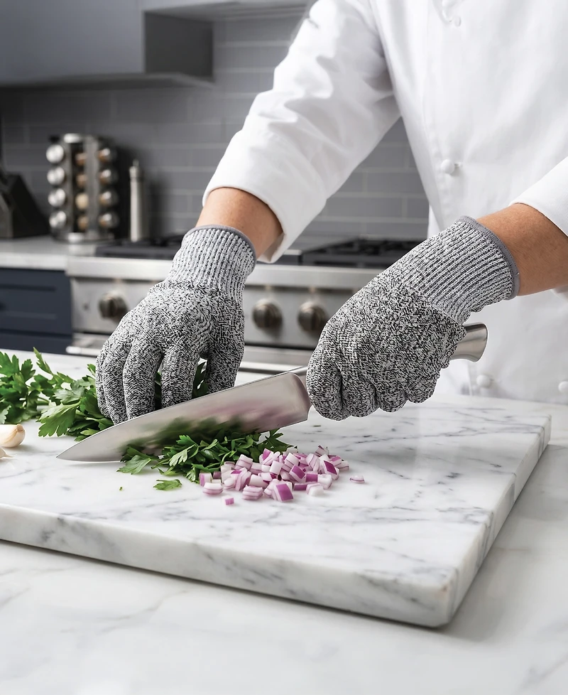 Cat Cora Adult Mesh Level-5 Cut Comfortable Fit Ambidextrous Cutting Gloves, Set of 2
