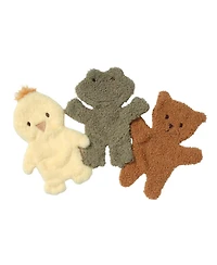 Lambs & Ivy Lambs and Ivy Duck, Frog, and Bear Trio Lovey/Security Blanket Baby Gift Set