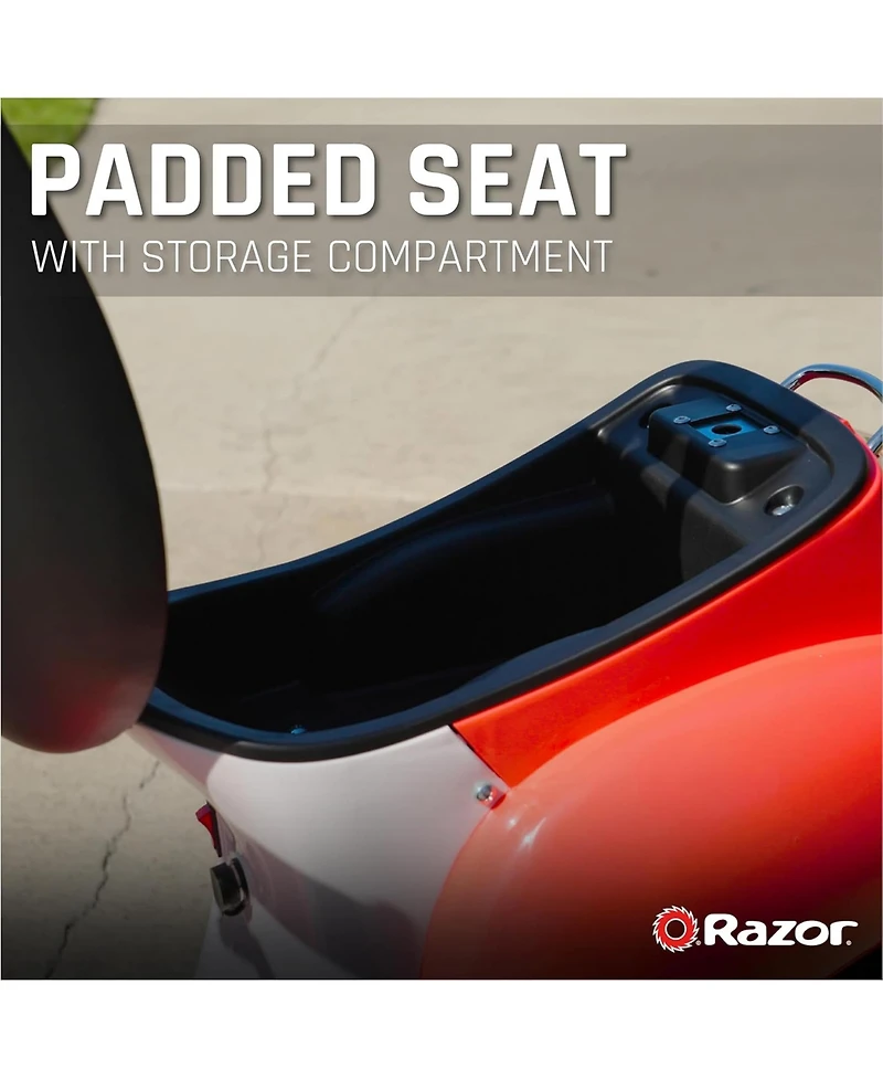 Razor Pocket Mod - Miniature Euro-Style Electric Scooter for Ages 8+, Roma