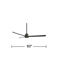 60" Casa Vieja Aero Matte Led Ceiling Fan with Remote