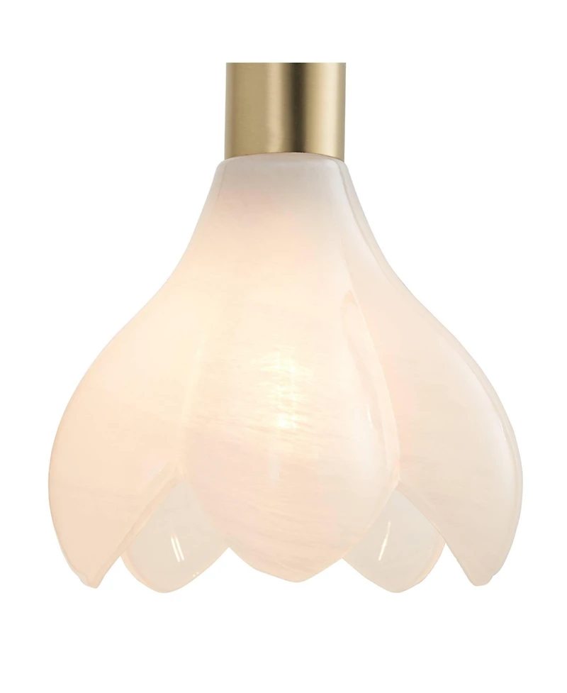 Possini Euro Design Possini Euro Magnolia 12 1/2" High Aged Brass Cloud Glass Wall Sconce