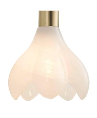 Possini Euro Design Possini Euro Magnolia 12 1/2" High Aged Brass Cloud Glass Wall Sconce