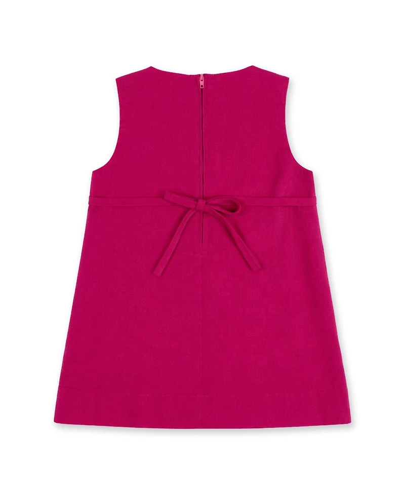 Florence Eiseman Toddler Girls (2T-4T) Corduroy Jumper with Flower Dress