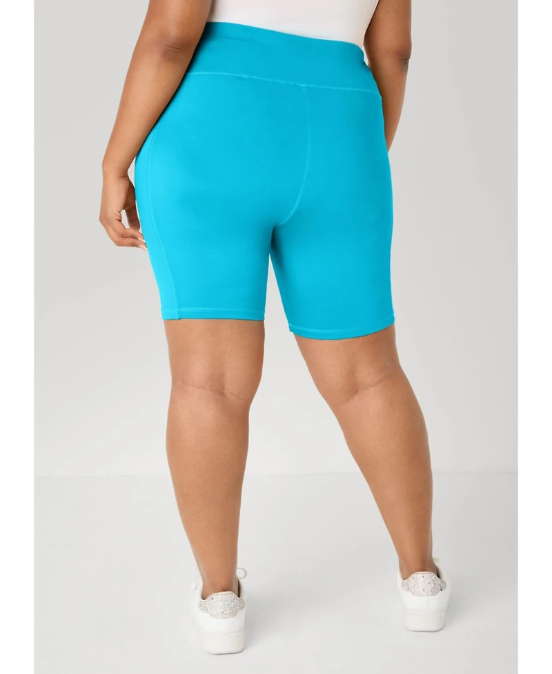 Ashley Stewart Women's Phone Pocket Biker Shorts