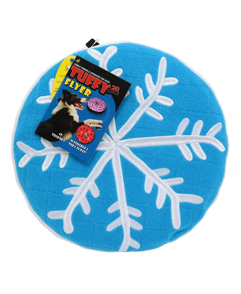 Tuffy Ultimate Holiday Flyer Winter 2 Pack, Plush Dog Toy