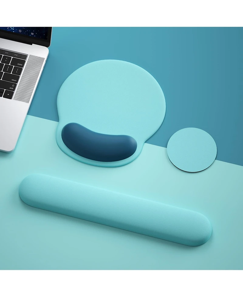 Lofree 3-in-1 Ergonomic Mouse Pad Wrist Rest Set Compatible with Standard Desktop Setups
