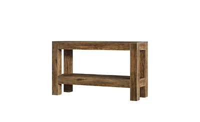 Slickblue 63" Farmhouse Console Table with 2-Tier Storage