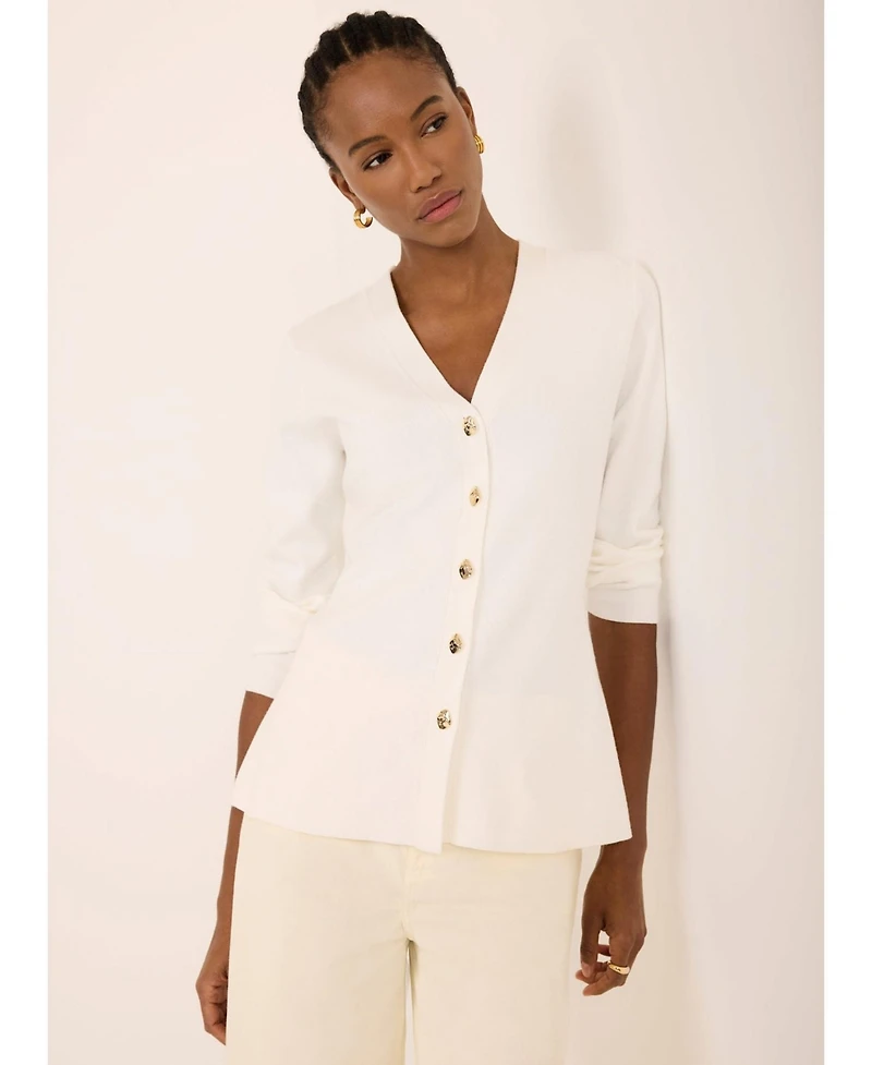 Mint Velvet Women's V Neck Longline Cardigan