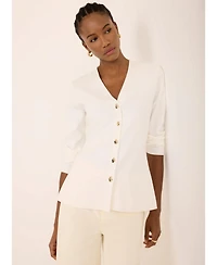Mint Velvet Women's V Neck Longline Cardigan
