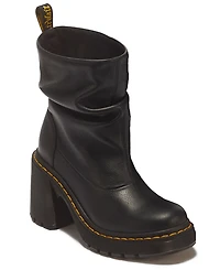 Dr. Martens Women's Kasey Lo Virginia Leather Pull-On Booties