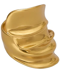 Donna Karan New York Gold-Plated Folded Metal Statement Ring