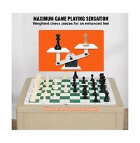 Slickblue Tournament Portable Weighted Pieces Chess Set, Ages 5+
