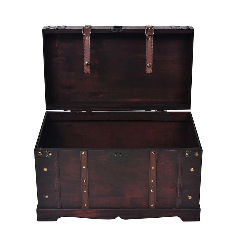 vidaXL Vintage Treasure Chest Wood 26.0x15.0x15.7