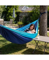 Piscifun Portable Camping Hammock With Tree Straps Lightweight Parachute Nylon For Outdoor Travel Hiking Beach 400lbs Capacity