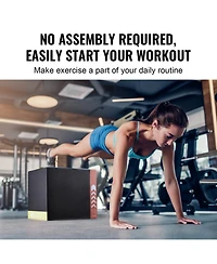 Vevor 20/18/16 Inch 3 in 1 Plyometric Jump Box Fitness Exercise Plyo Box Cotton