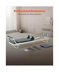 Vevor Foldable Pilates Reformer Pilates Machine Home Gym Equipment with Resistance