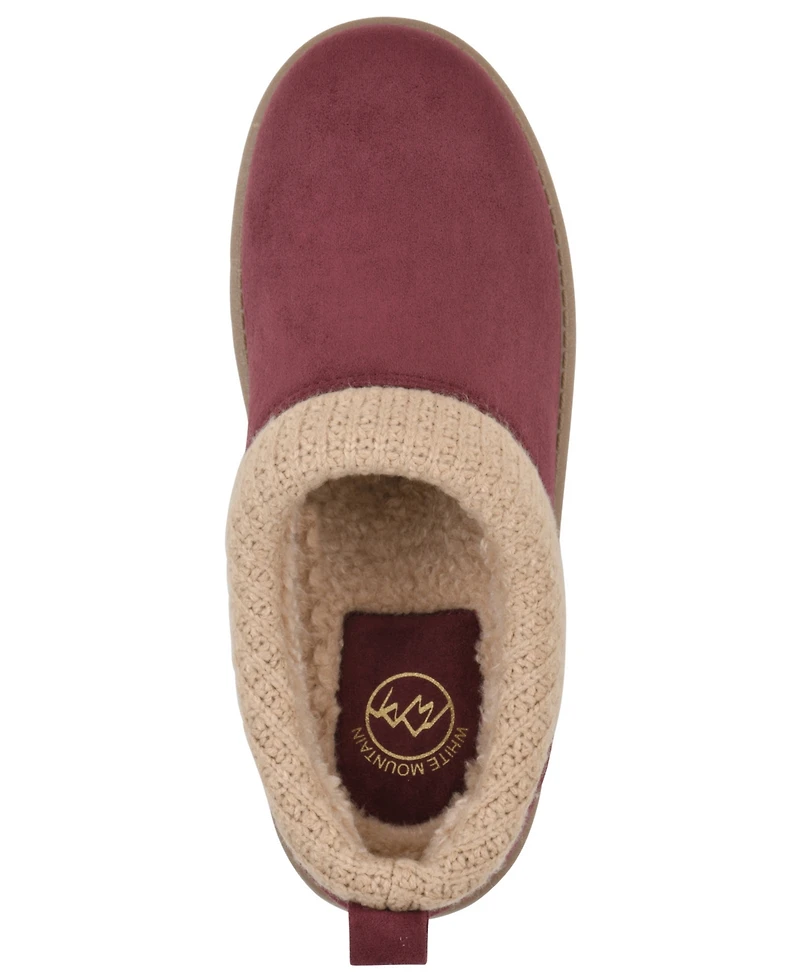 White Mountain Women's Iceboat Slip-On Clog Slippers