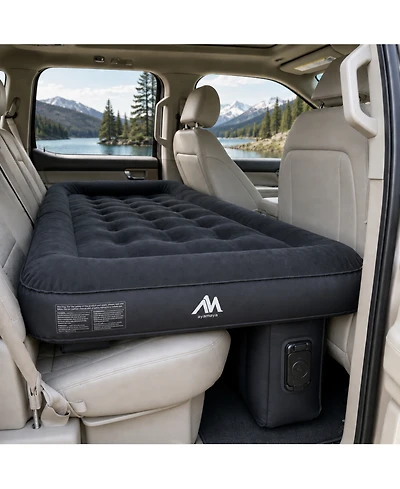 Ayamaya Xl Car Air Mattress for Back Seat with Rechargeable Pump, Comfortable Travel Bed for Suv and Sedan Trips