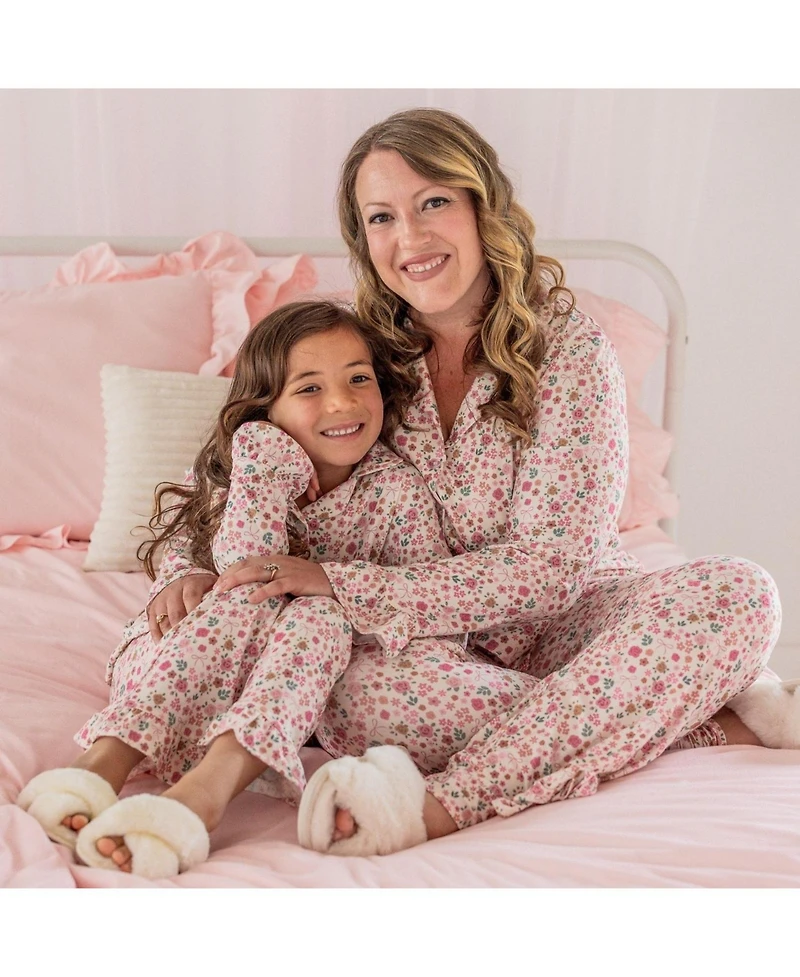 Sweet Wink Little Girls Berry Floral Lounge Set