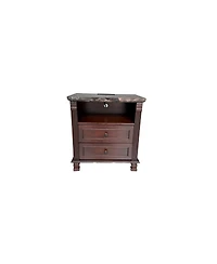 Streamdale Furniture Tall Modern Nightstand with Charging Station and Storage