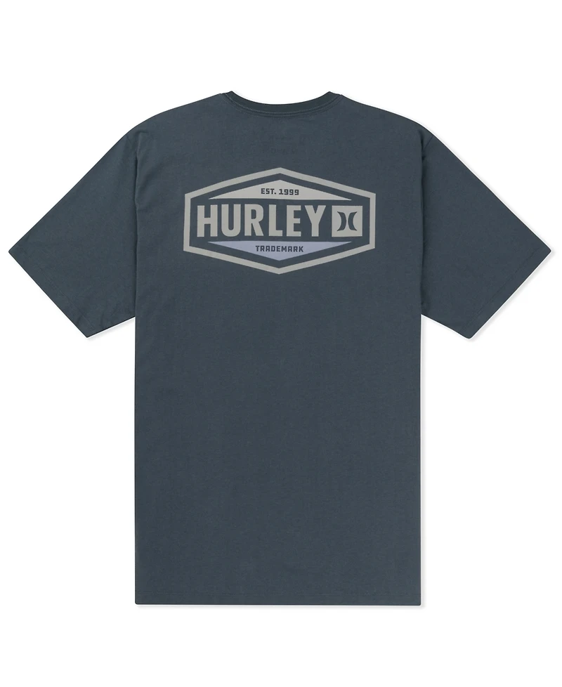 Hurley Men's Industry Artwork At Top Left Chest Regular-Fit T-Shirt