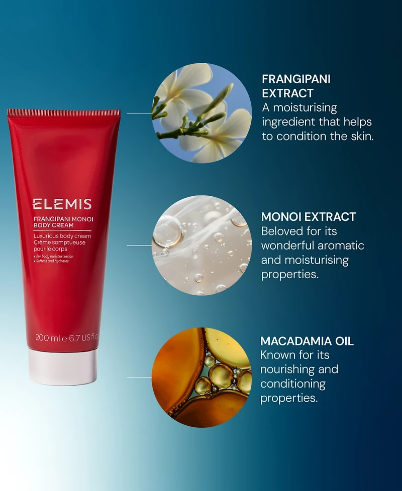 Elemis Frangipani Monoi Body Cream, 6.7 oz.