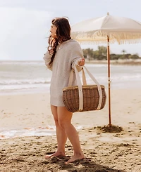 Picnic Time Castaway Insulated Cooler Picnic Basket, 17.5"x 13"